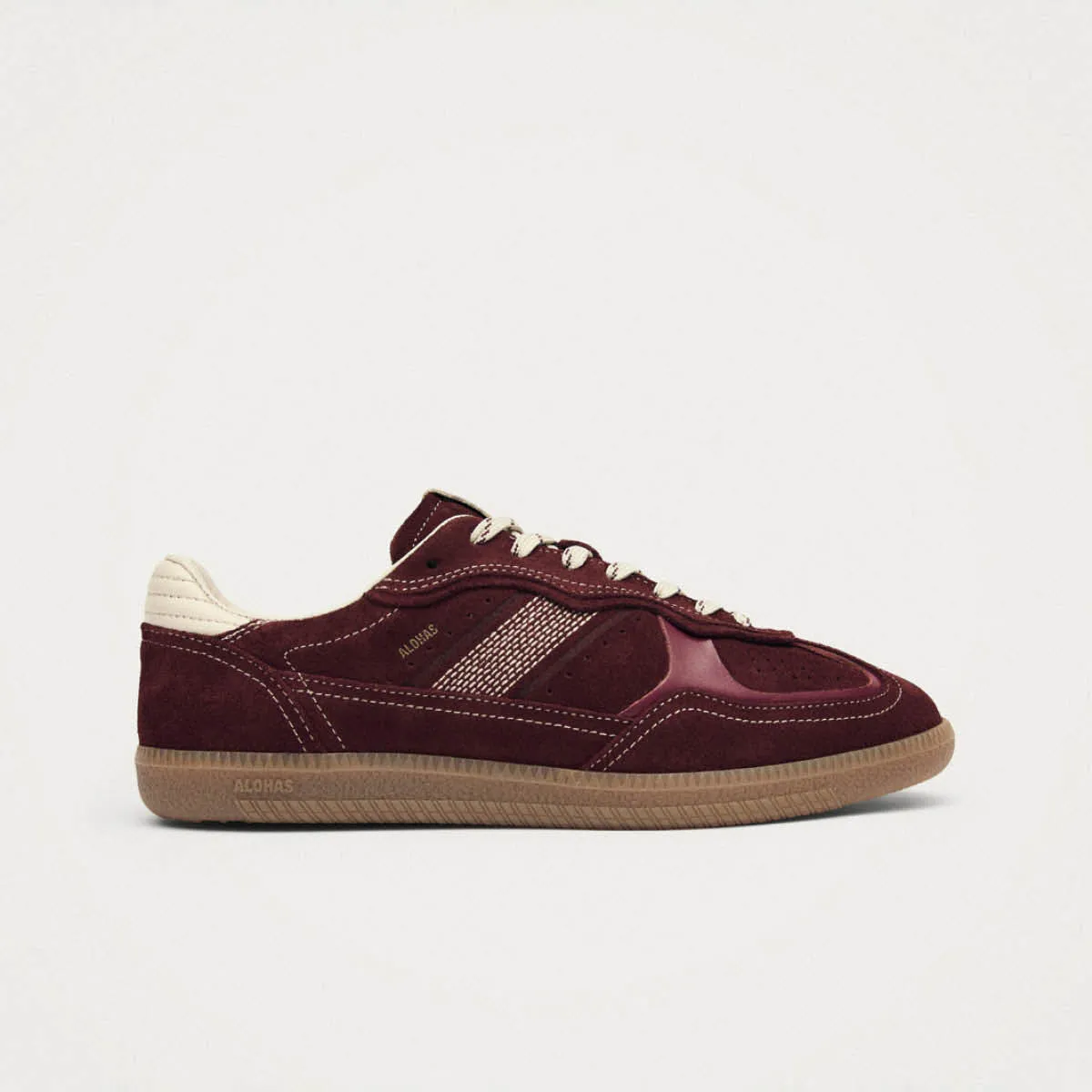 Tb.490 Rife Burgundy Cream Leather Sneakers sold by Alohas product image thumbnail 3