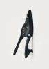 Eros Studs Black Leather Pumps sold by Alohas