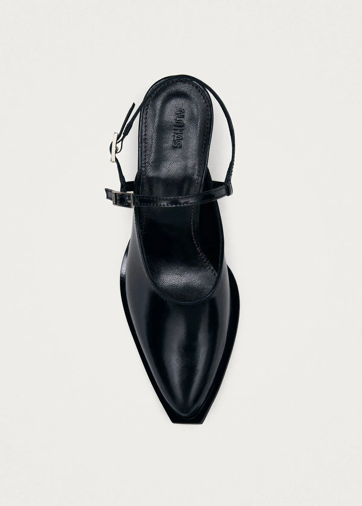 Naomi Black Leather Pumps sold by Alohas product image thumbnail 5