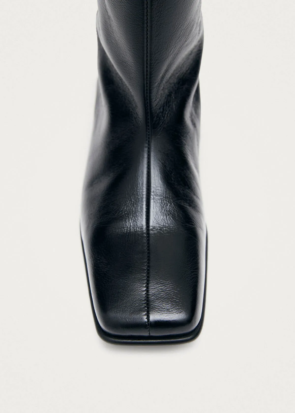 Thalina Rift Black Leather Boots sold by Alohas product image thumbnail 5