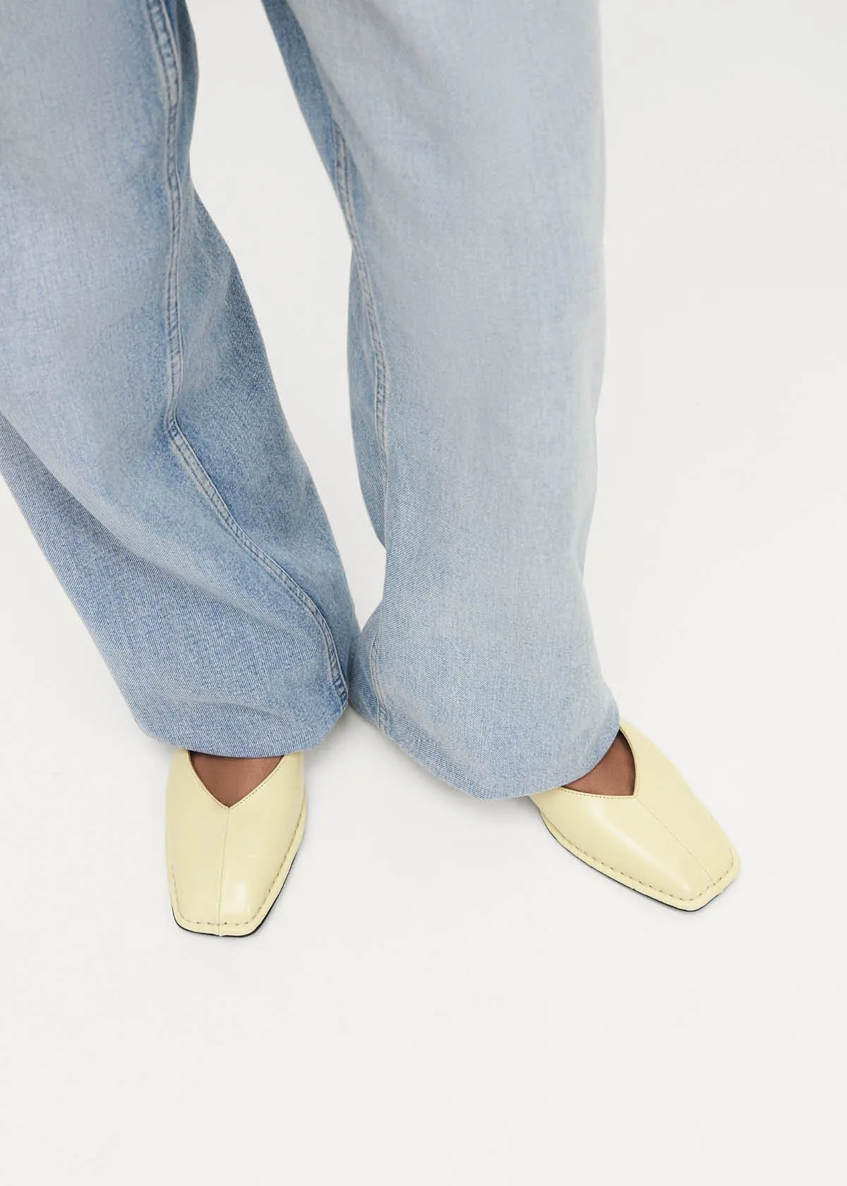 Sway Patent Vanilla Leather Ballet Flats sold by Alohas product image thumbnail 2