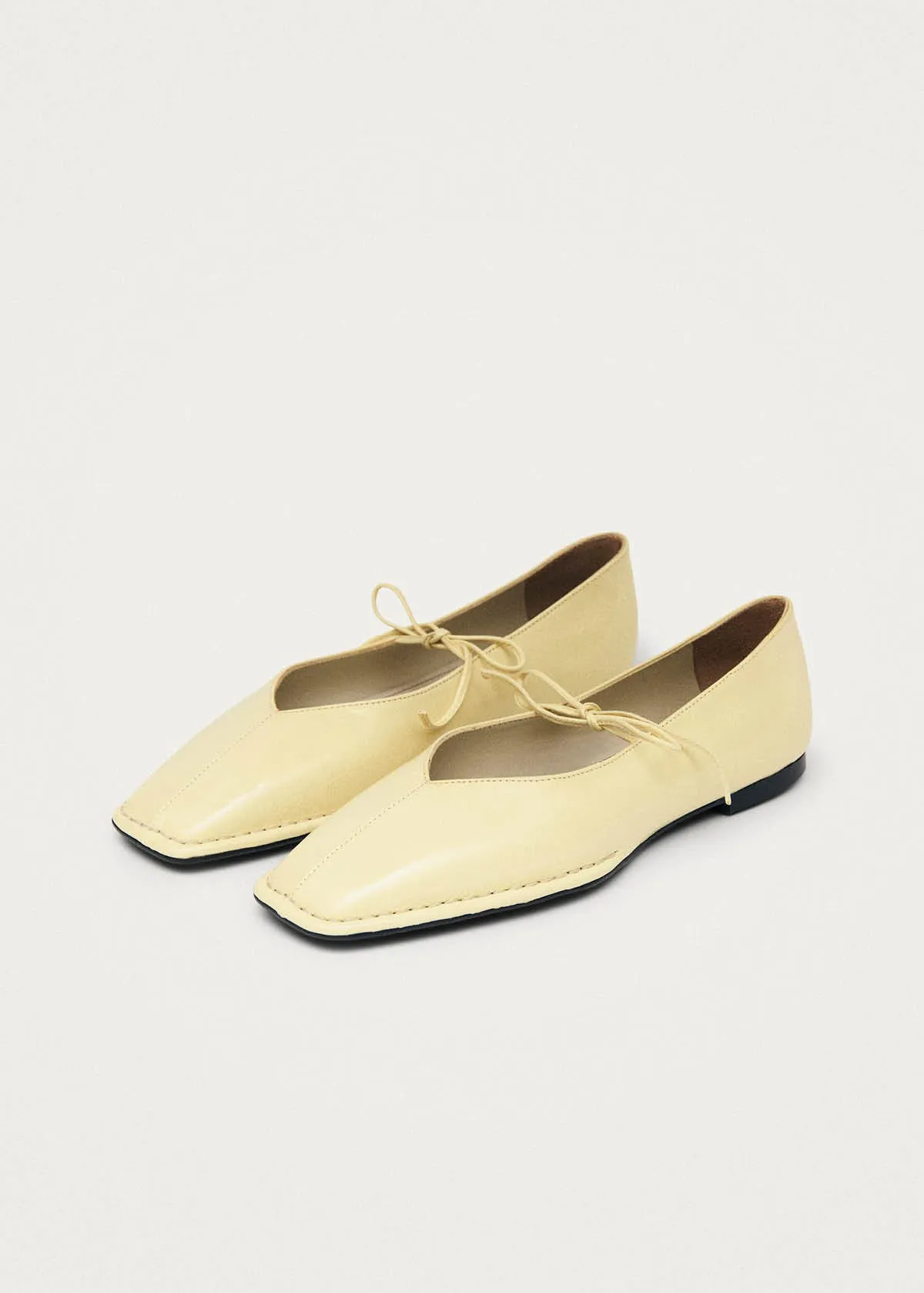 Sway Patent Vanilla Leather Ballet Flats sold by Alohas product image thumbnail 4