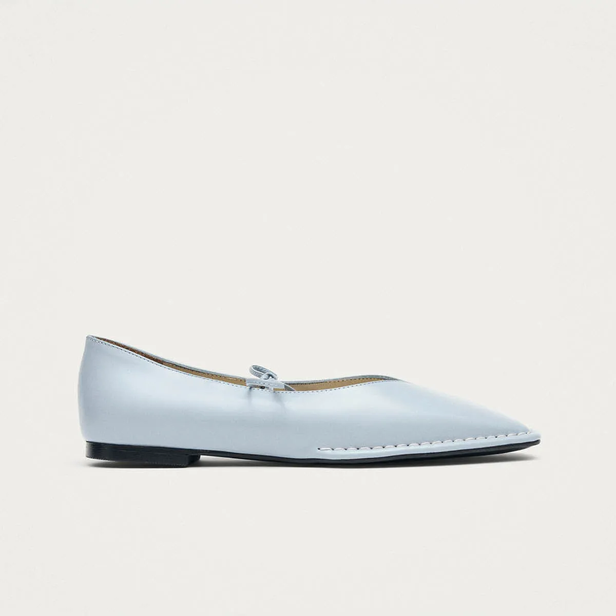 Sway Blue Leather Ballet Flats sold by Alohas product image thumbnail 3