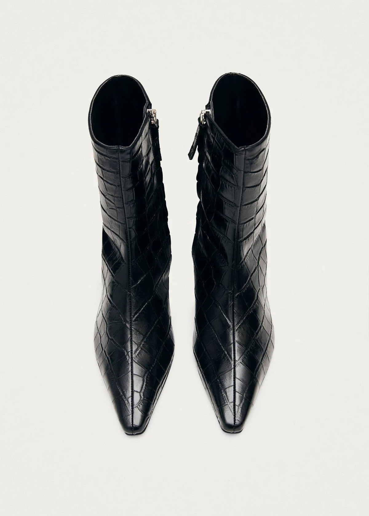 Ambar Alli Black Leather Ankle Boots sold by Alohas product image thumbnail 4