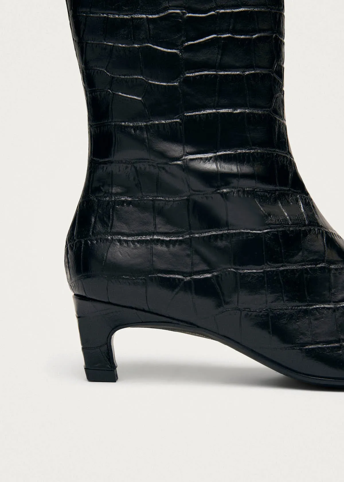 Ambar Alli Black Leather Ankle Boots sold by Alohas product image thumbnail 5