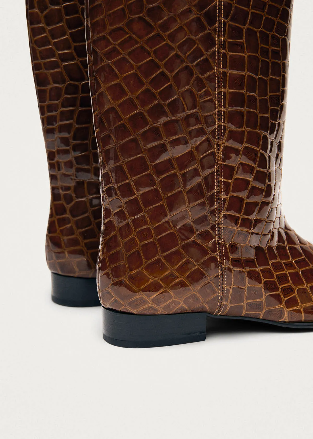 Thalina Alli Brown Leather Boots sold by Alohas product image thumbnail 5