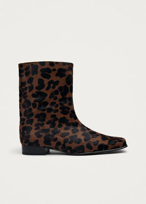 Quinn Soft Deep Brown Leather Ankle Boots sold by Alohas