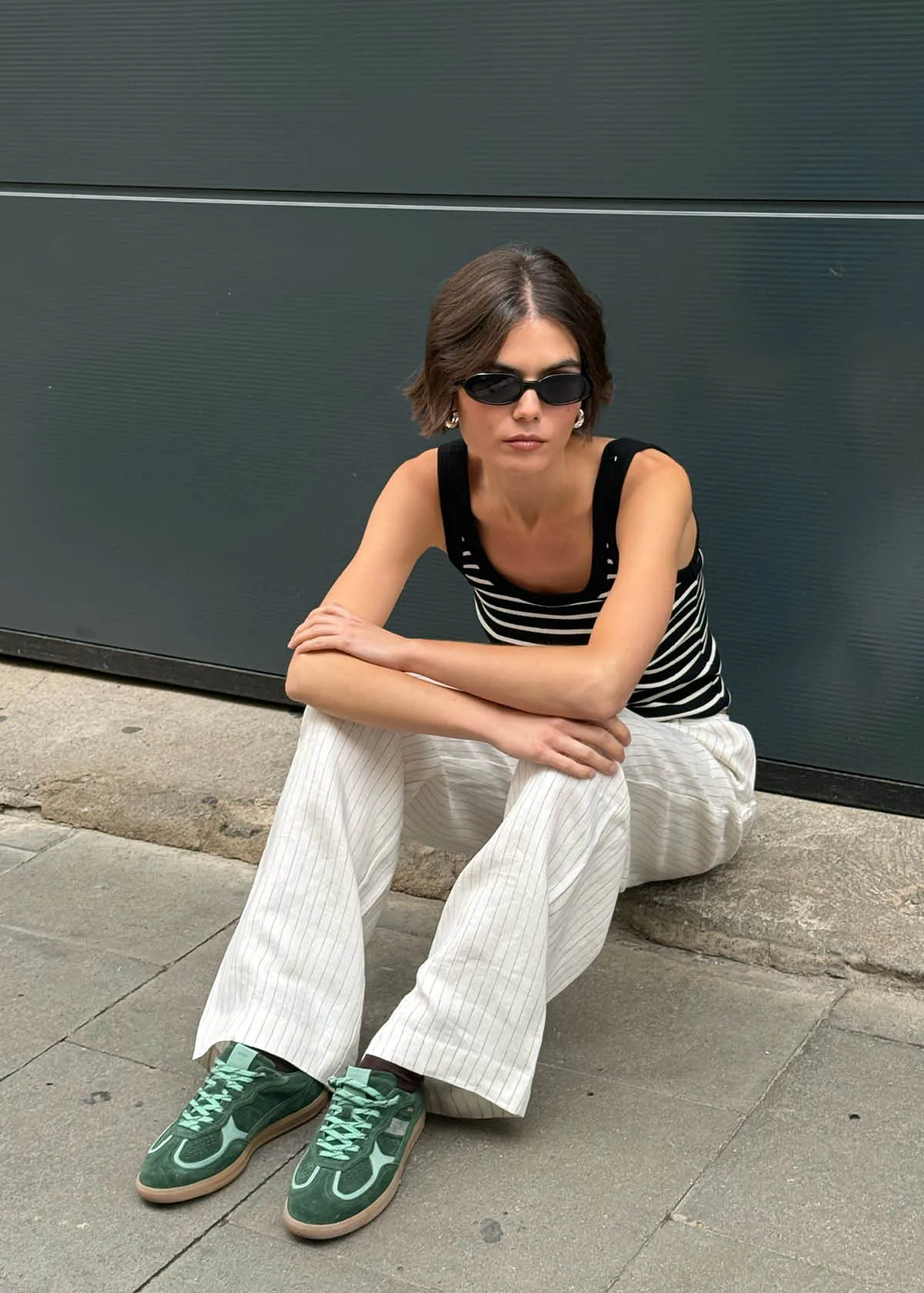 Tb.490 Rife Green Tones Leather Sneakers sold by Alohas product image thumbnail 2