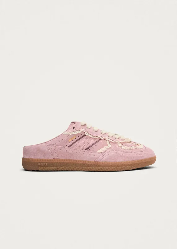 Tb.490 Mule Crochet Pink Leather Sneakers sold by Alohas