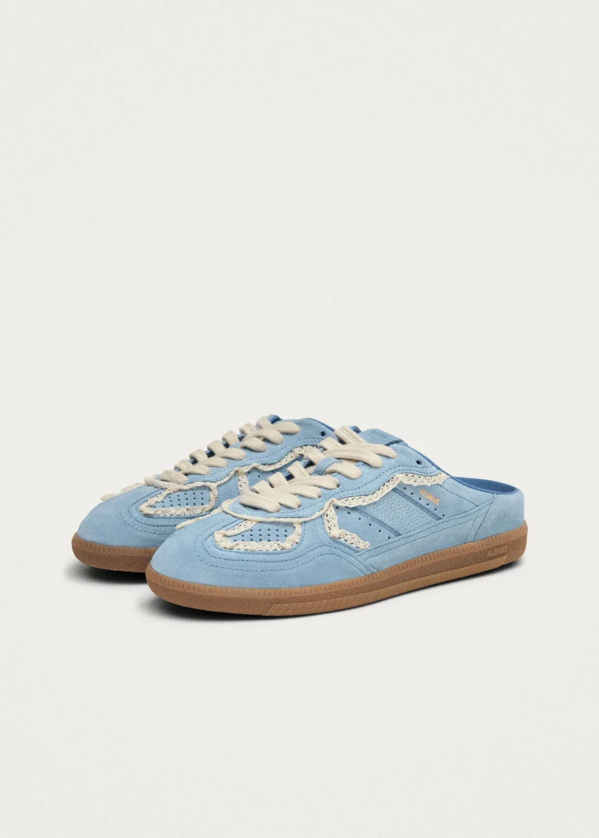 Tb.490 Mule Crochet Blue Leather Sneakers sold by Alohas product image thumbnail 2