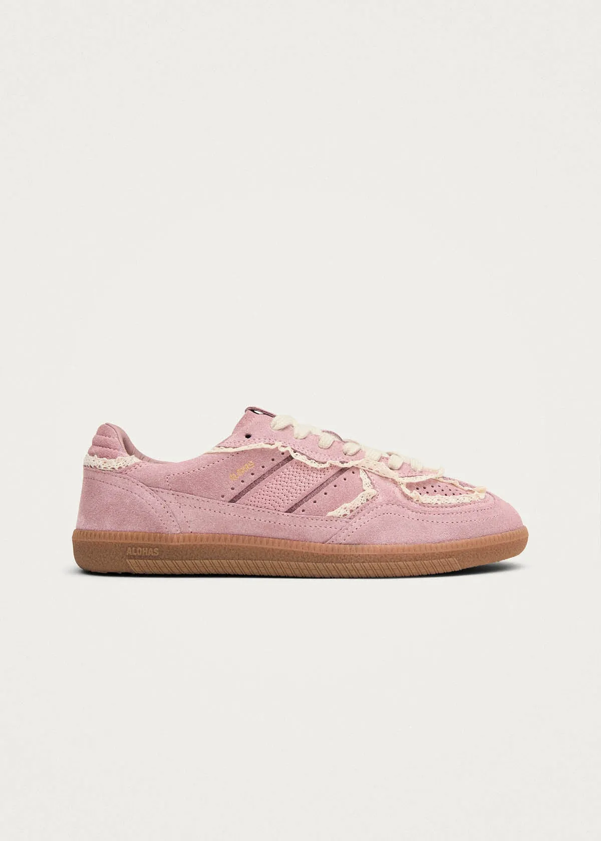 Tb.490 Crochet Pink Leather Sneakers sold by Alohas