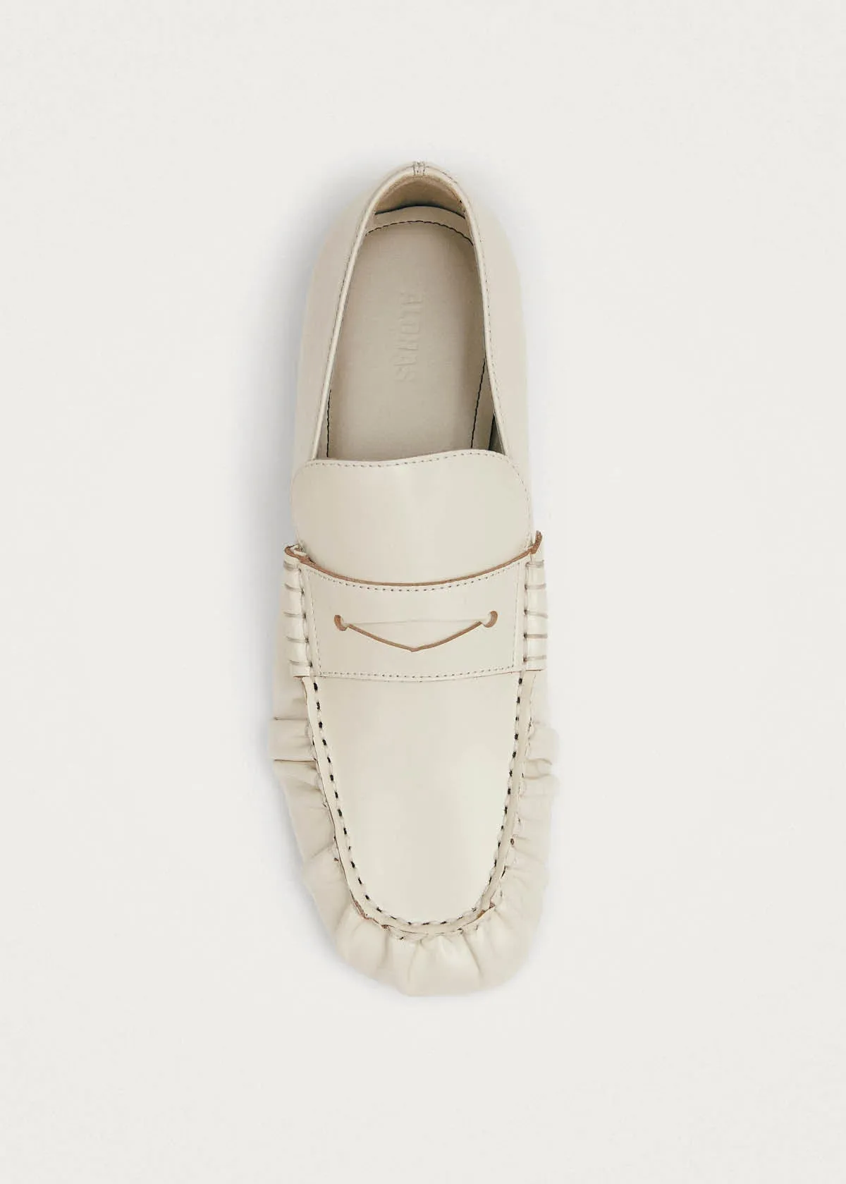 Aven Cream Leather Loafers sold by Alohas product image thumbnail 5