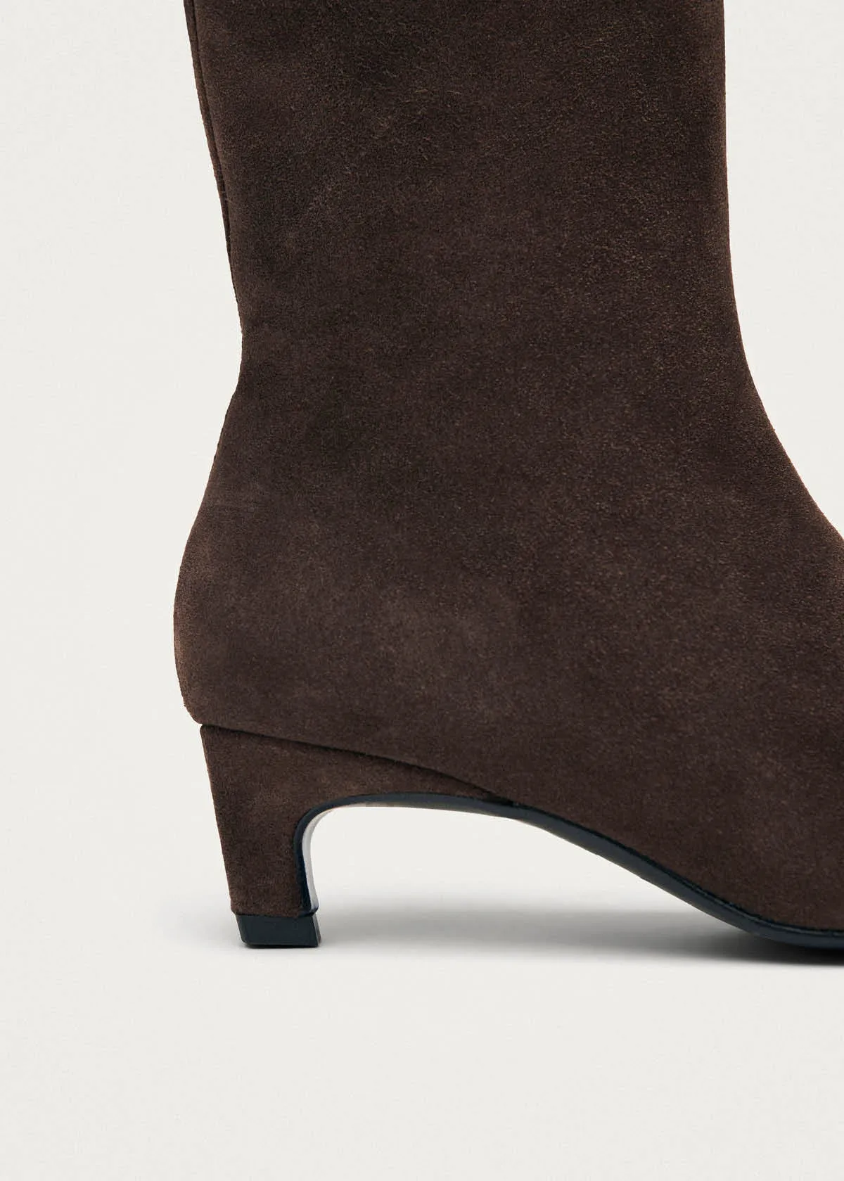 Ambar Suede Brown Leather Ankle Boots sold by Alohas product image thumbnail 5