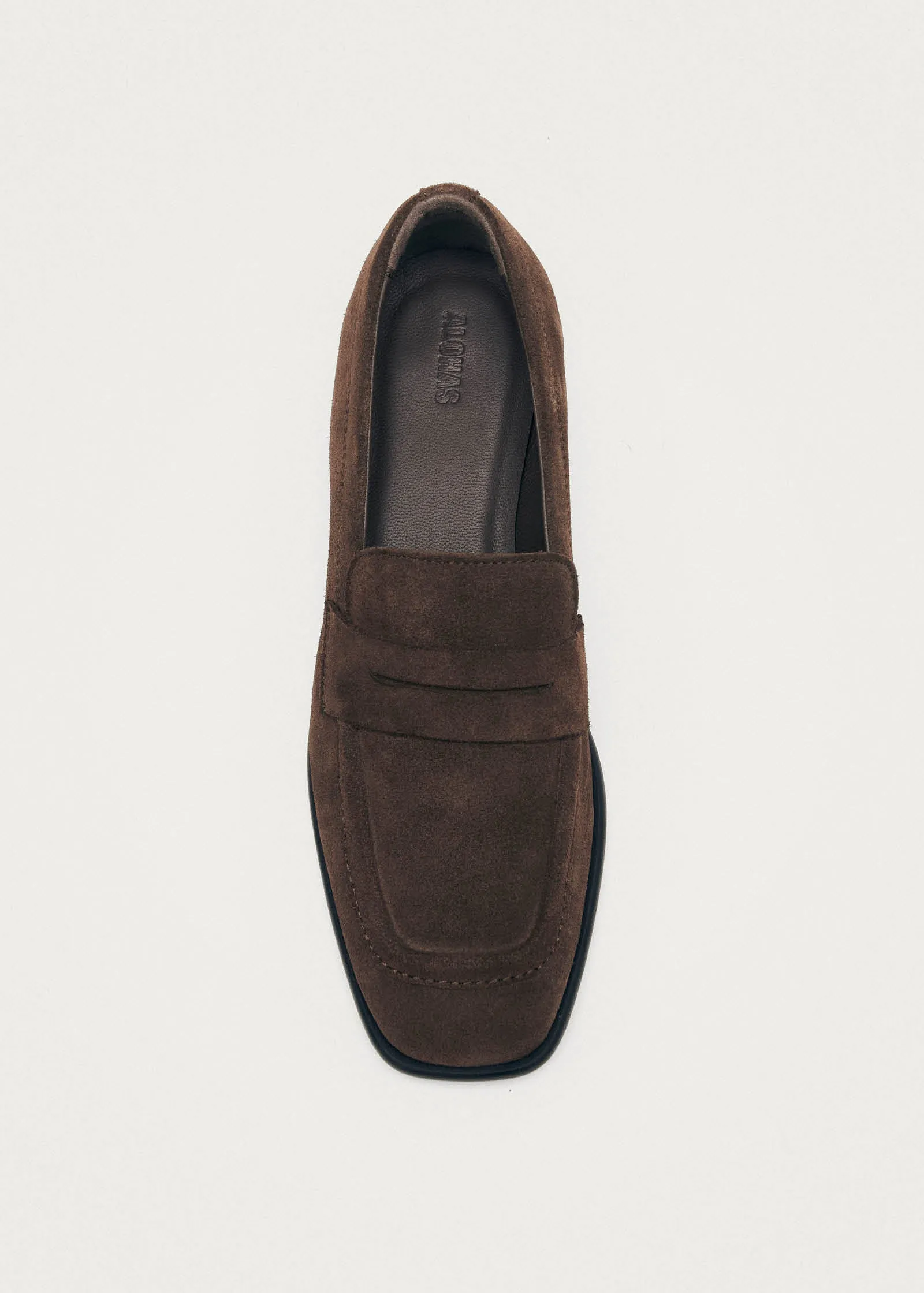 Zaha Suede Brown Leather Loafers sold by Alohas product image thumbnail 5
