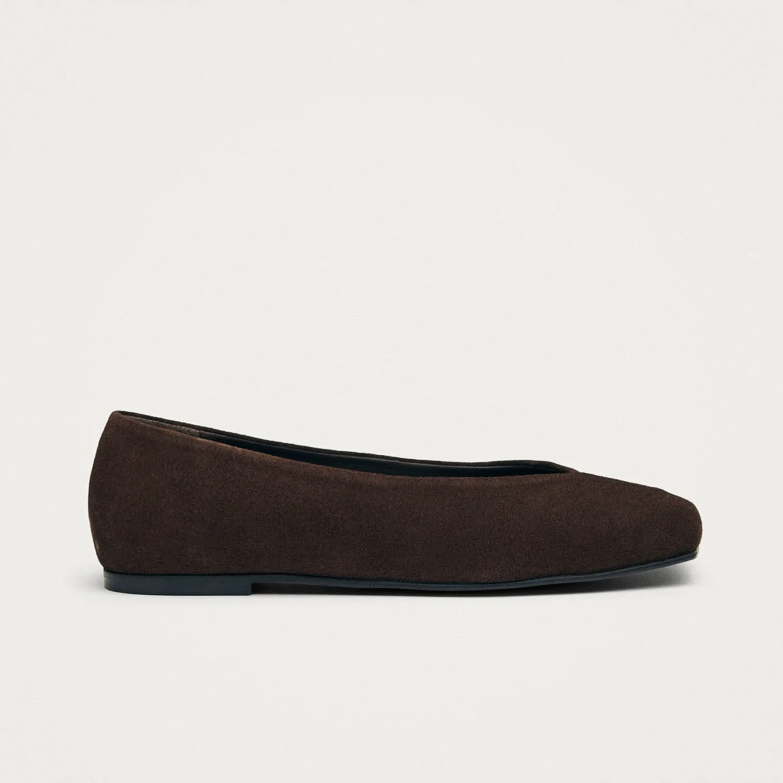 Katia Suede Brown Leather Ballet Flats sold by Alohas product image thumbnail 3