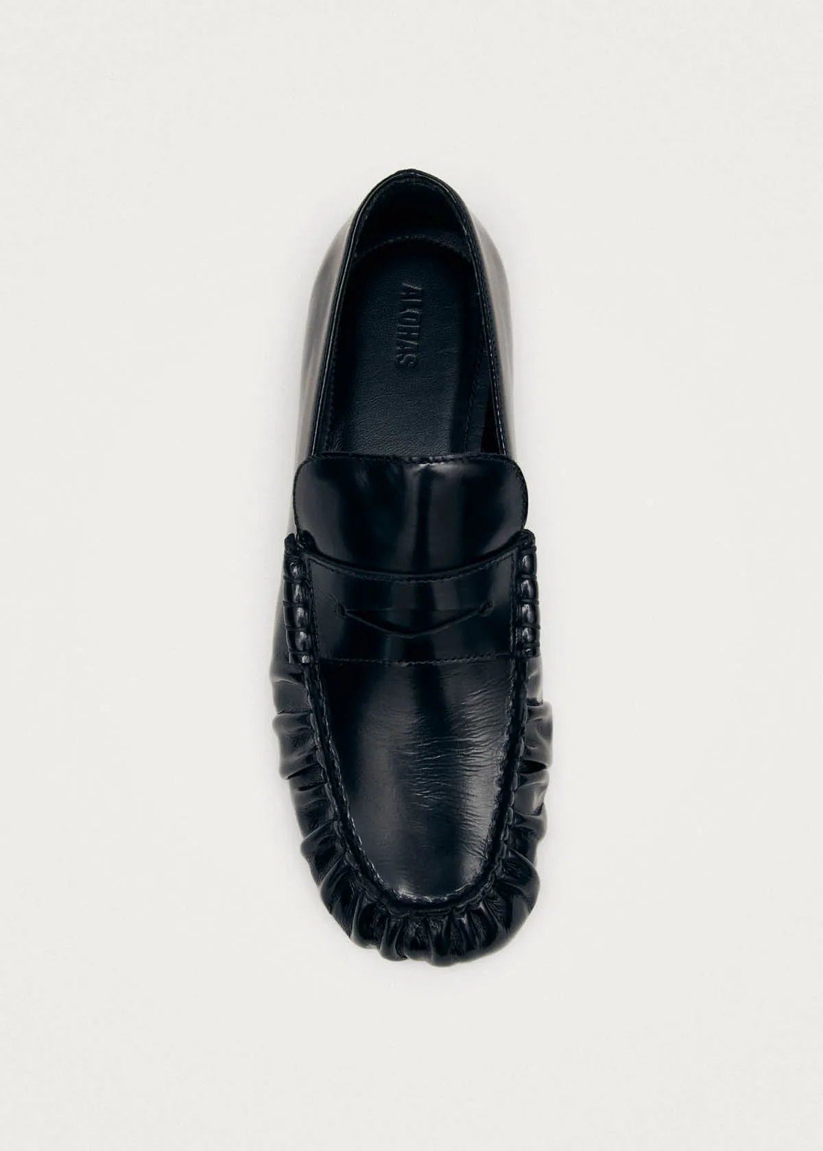 Aven Black Leather Loafers sold by Alohas product image thumbnail 5