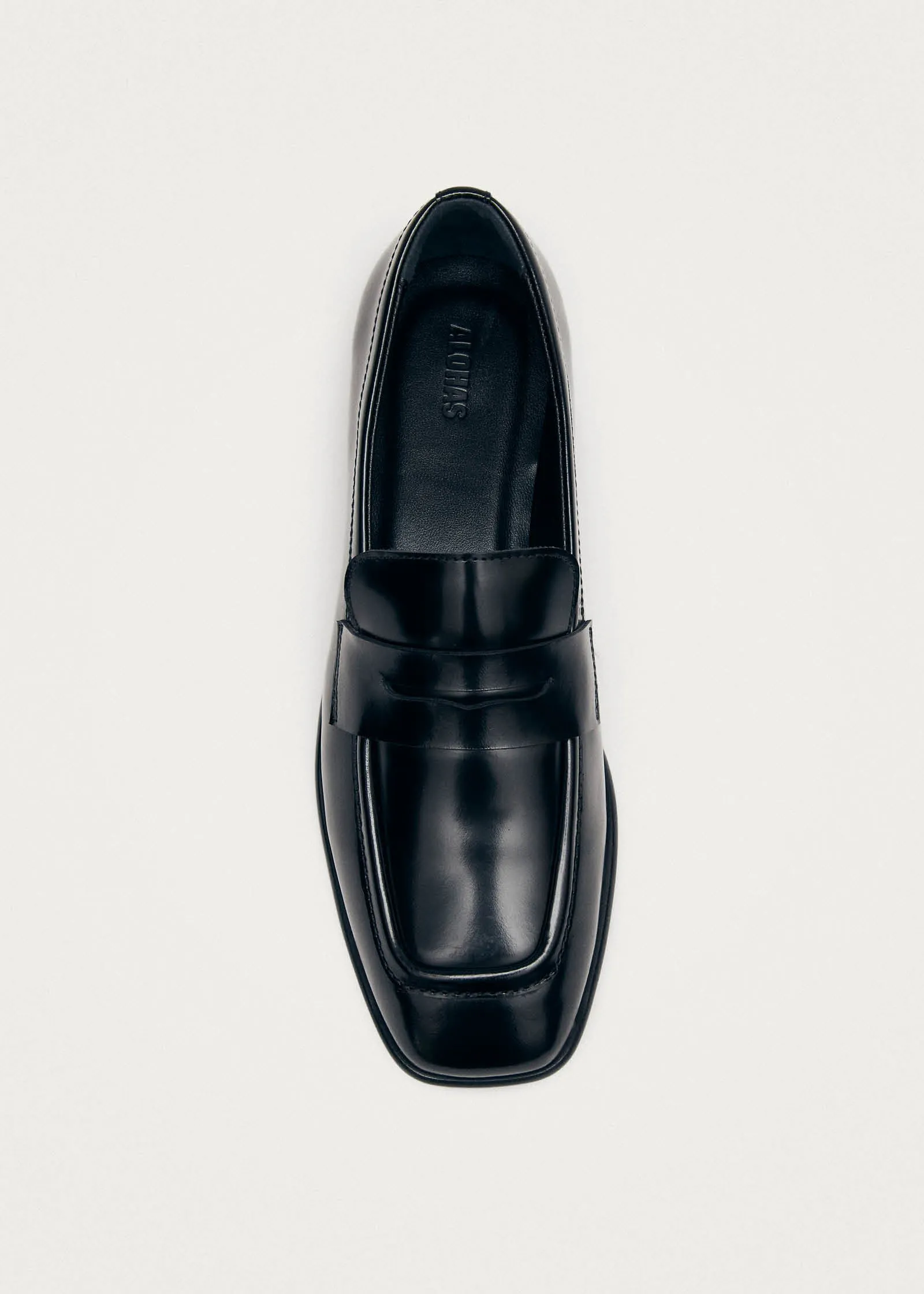 Zaha Black Leather Loafers sold by Alohas product image thumbnail 5