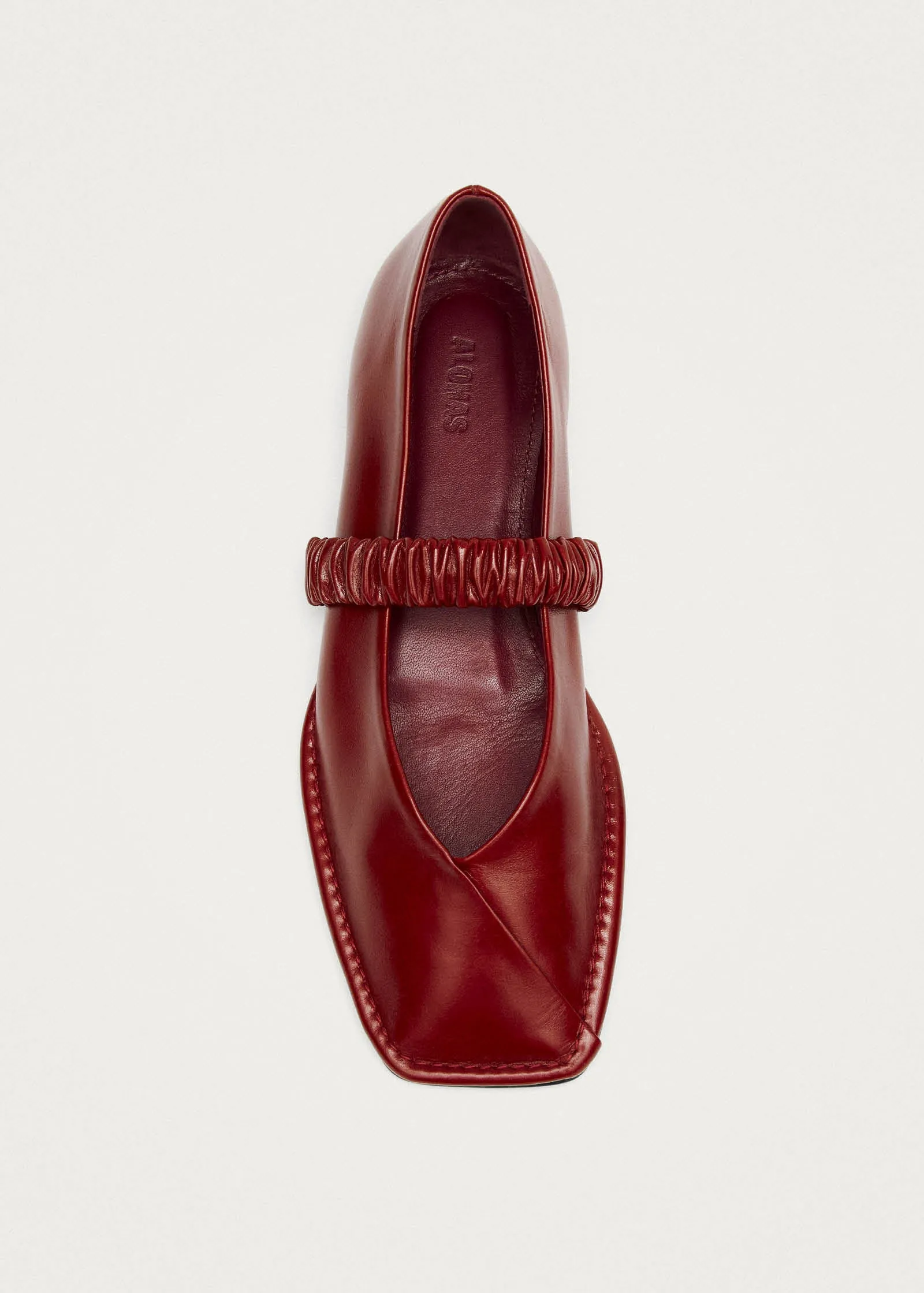 Lautan Red Leather Ballet Flats sold by Alohas product image thumbnail 5
