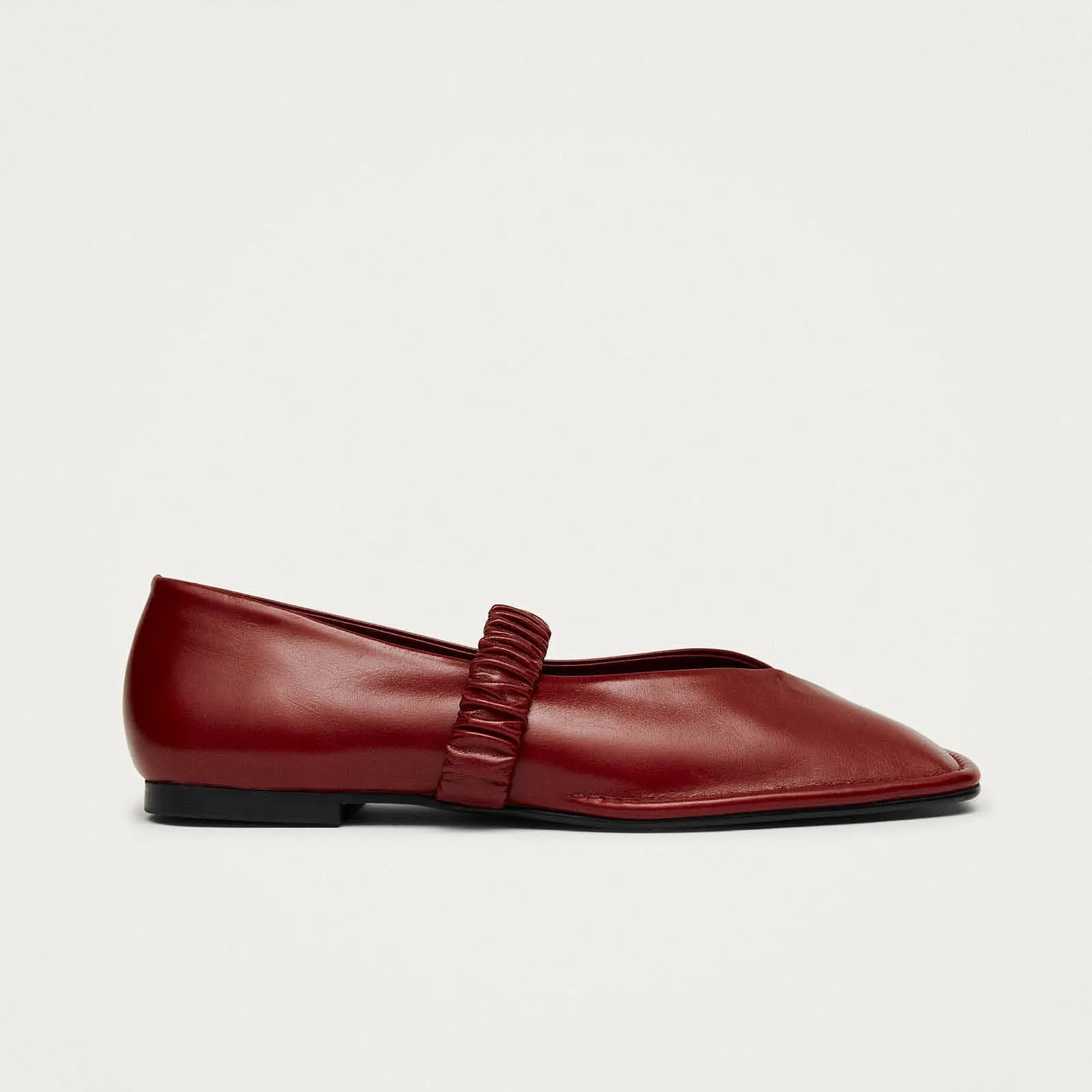 Lautan Red Leather Ballet Flats sold by Alohas product image thumbnail 3