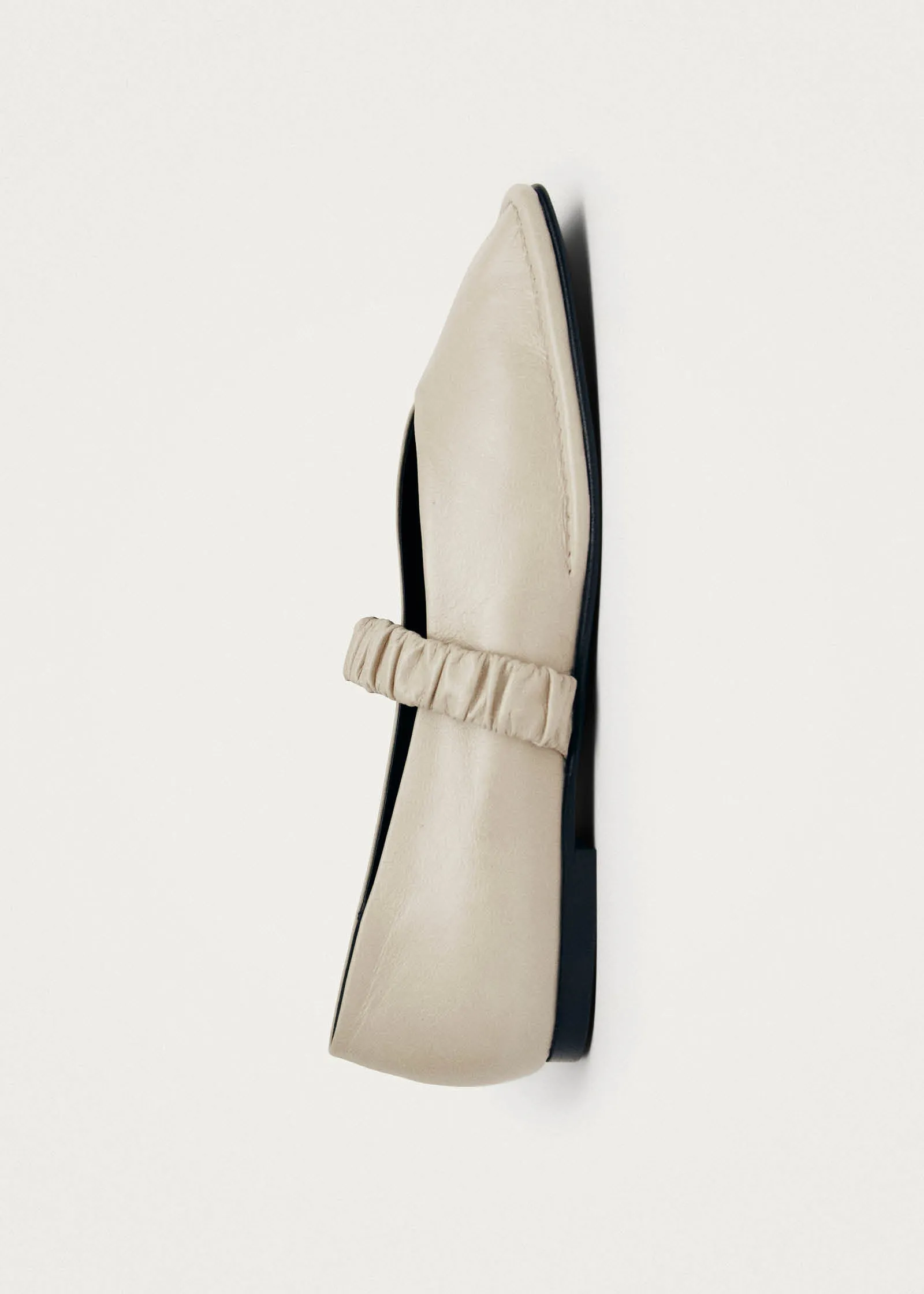 Lautan Cream Leather Ballet Flats sold by Alohas product image thumbnail 4