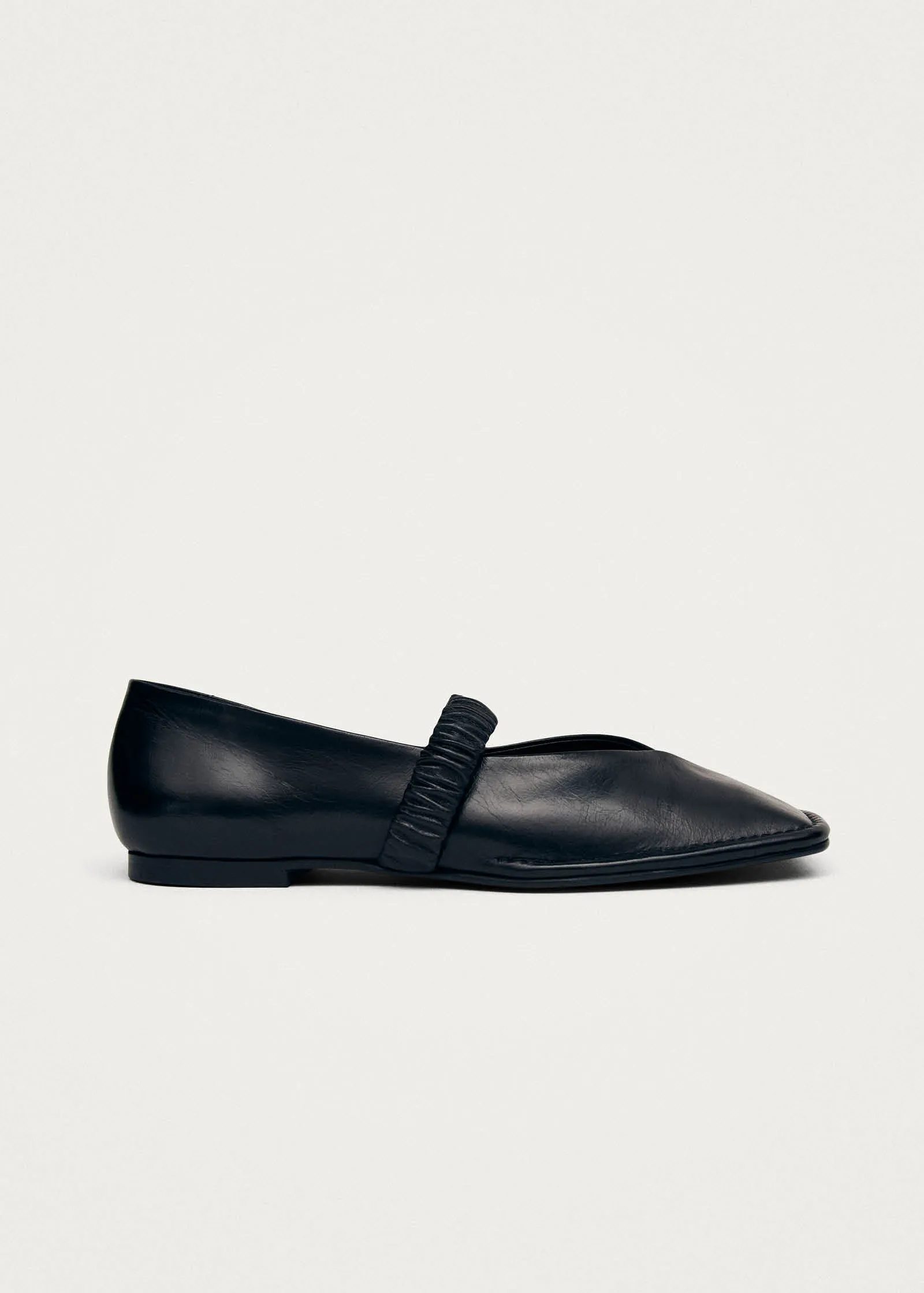 Lautan Black Leather Ballet Flats sold by Alohas