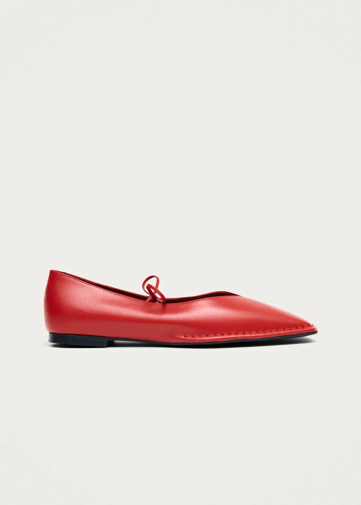 Sway Red Leather Ballet Flats sold by Alohas product image thumbnail 4