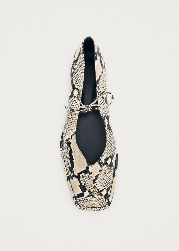 Sway Indo Beige Leather Ballet Flats sold by Alohas