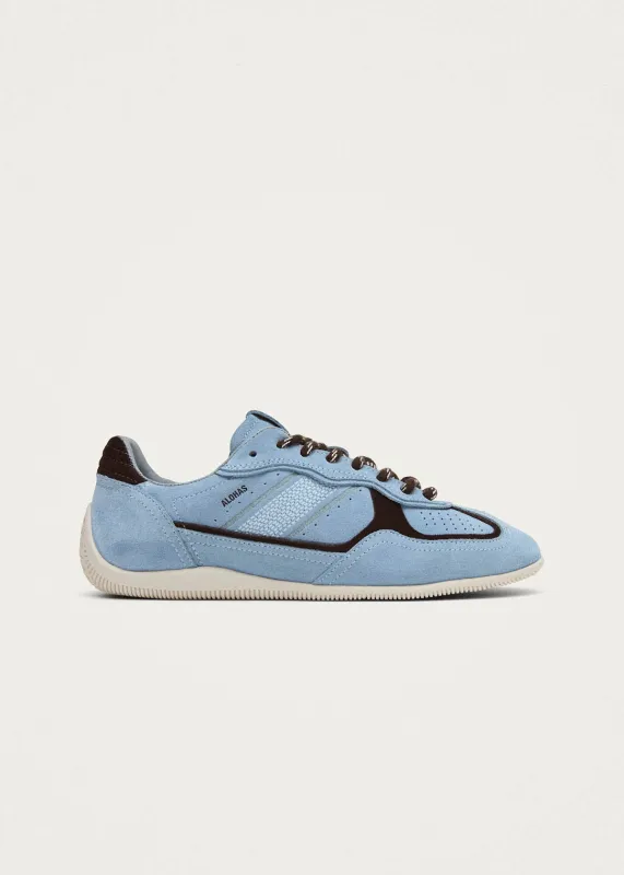 Tb.91 Suede Blue & Cream Leather Sneakers sold by Alohas