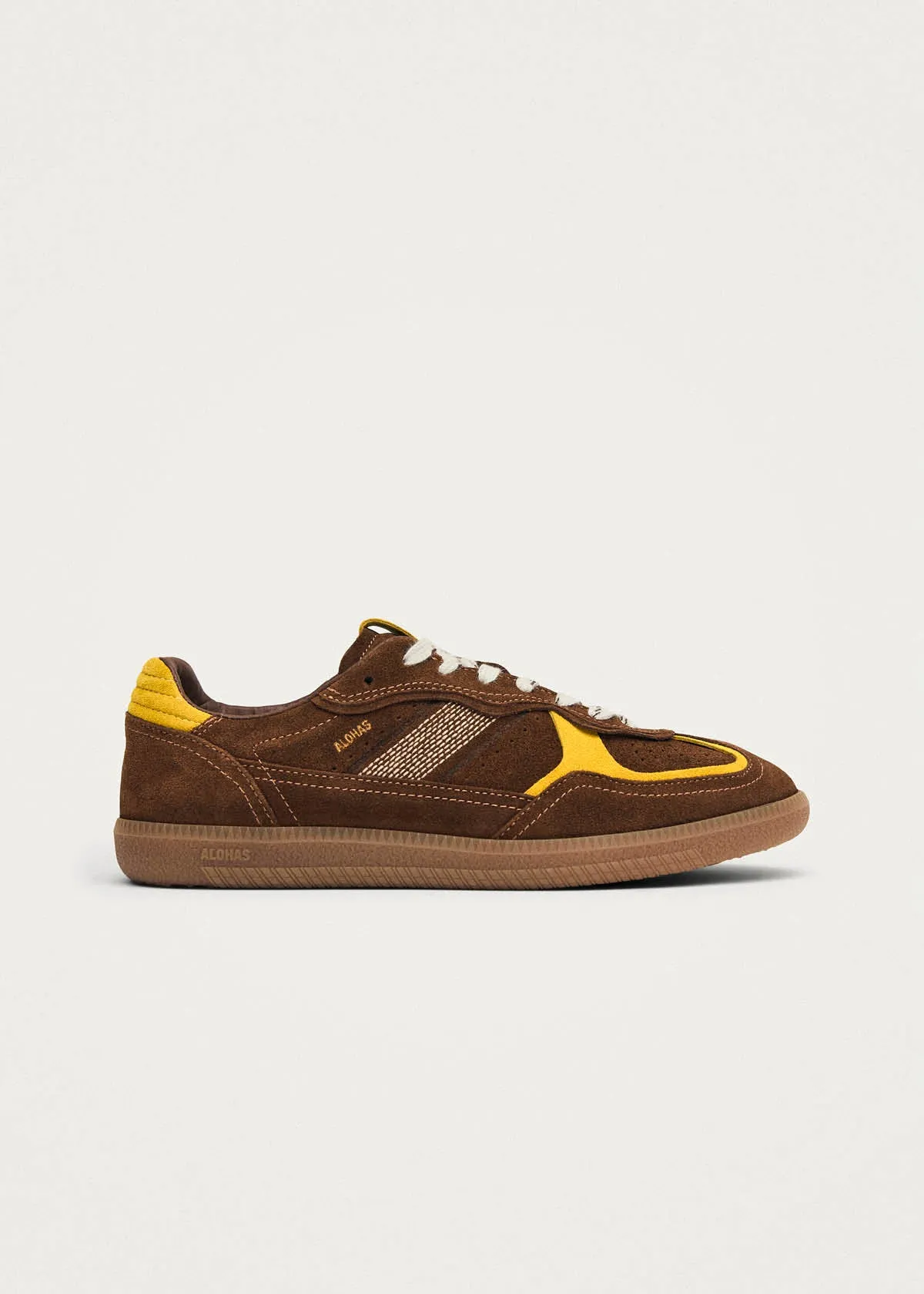 Tb.490 Rife Chestnut & Yellow Leather Sneakers sold by Alohas