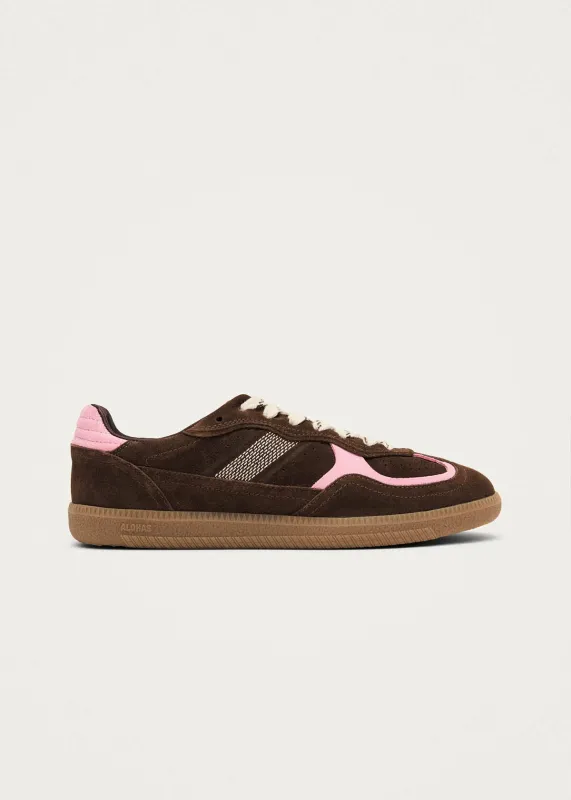 Tb.490 Rife Cocoa & Pink Leather Sneakers sold by Alohas