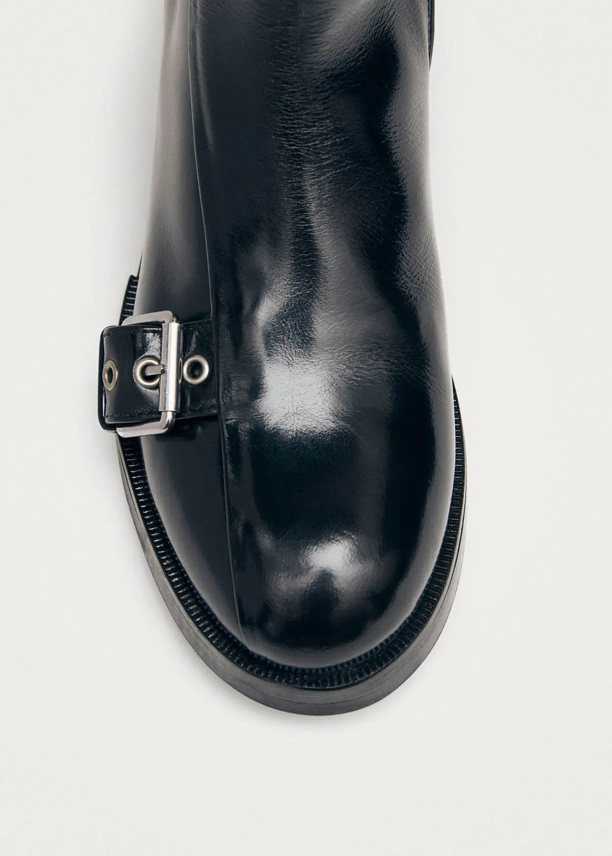 Agyness Black Leather Ankle Boots sold by Alohas product image thumbnail 5