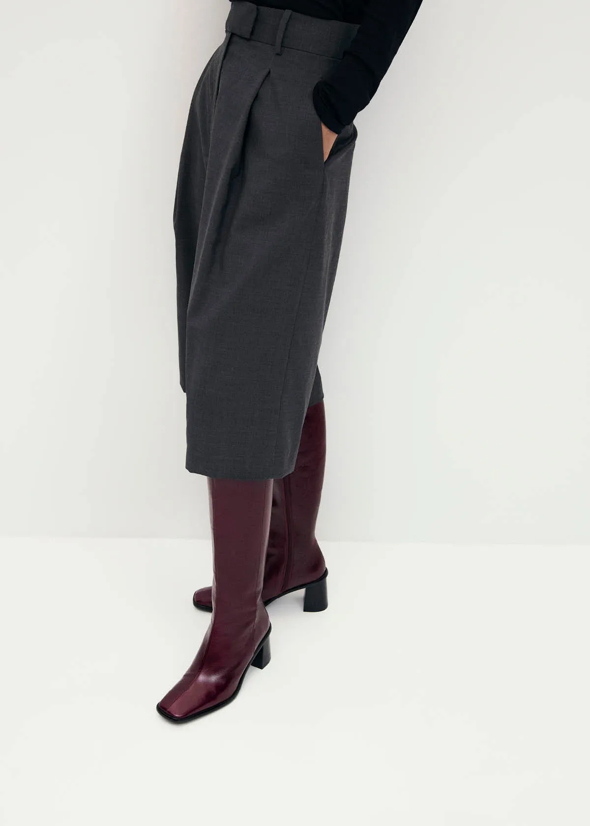 East Rift Burgundy Leather Boots sold by Alohas product image thumbnail 2