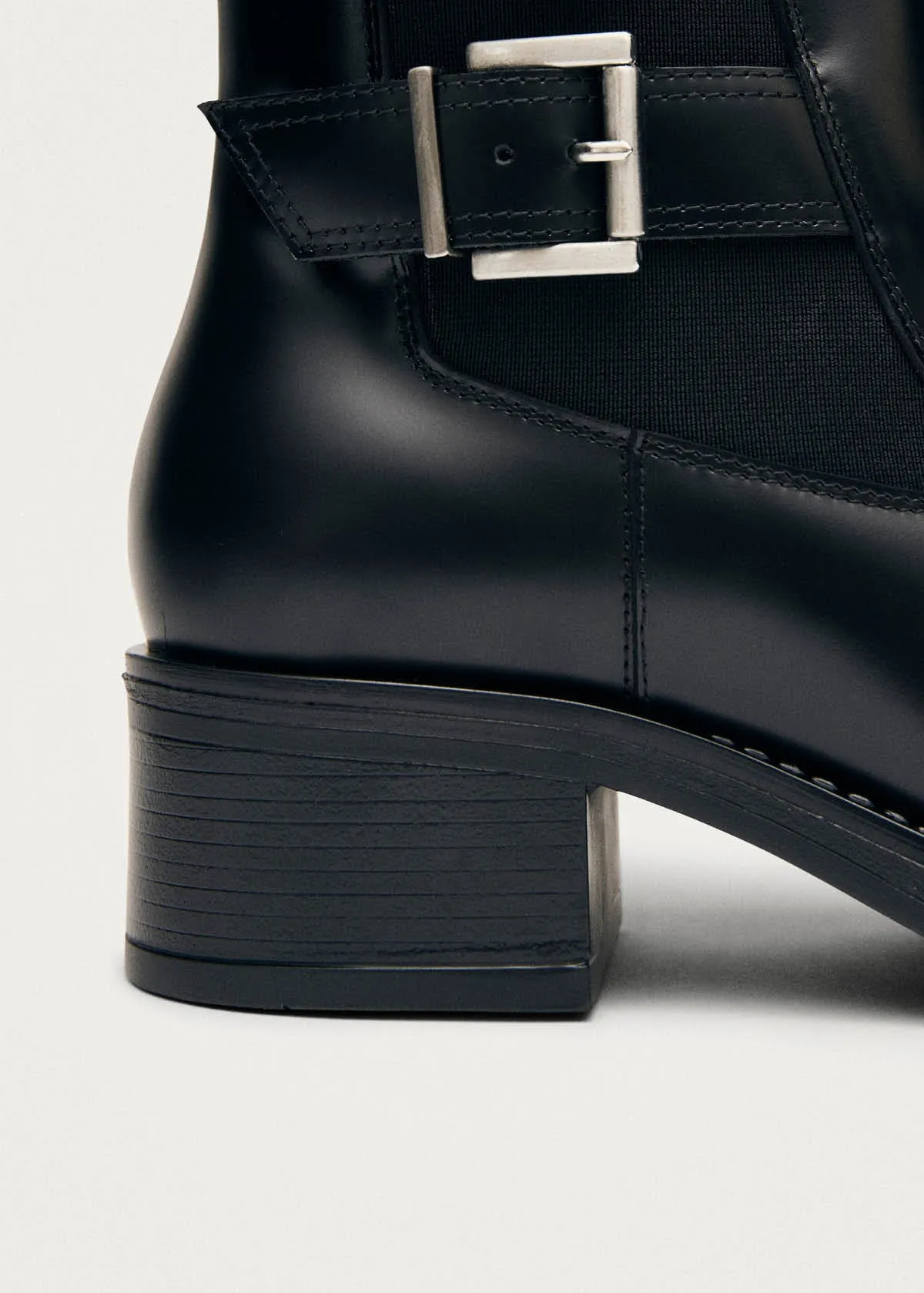 Terranova Black Leather Ankle Boots sold by Alohas product image thumbnail 5