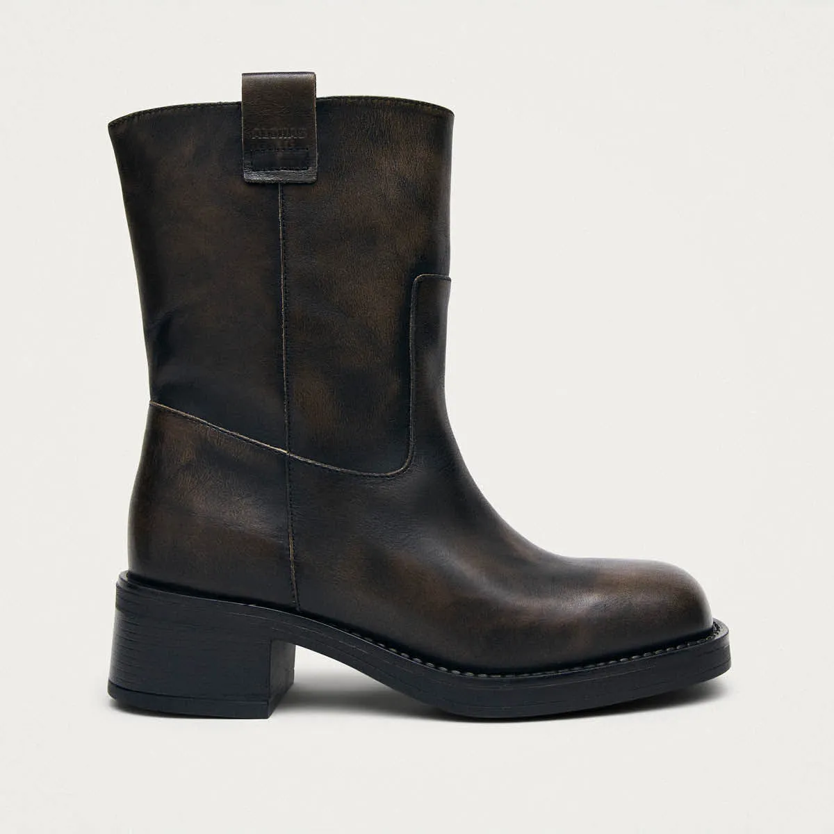 Rajan Brushed Brown Leather Boots sold by Alohas product image thumbnail 3