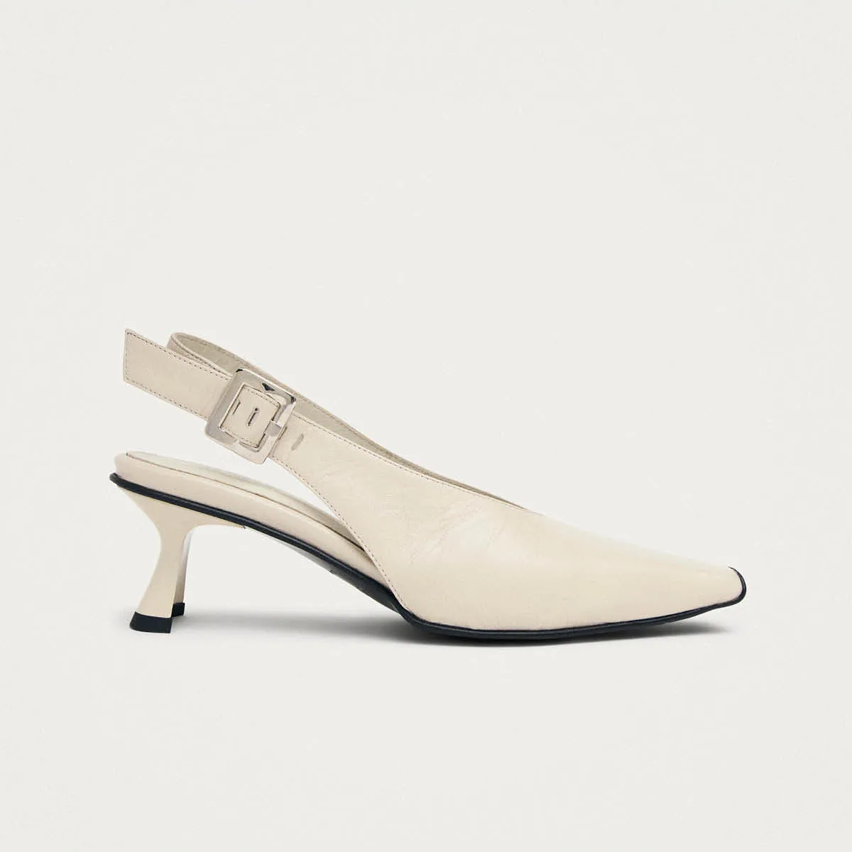 Cendra Rift Cream Leather Pumps sold by Alohas product image thumbnail 3