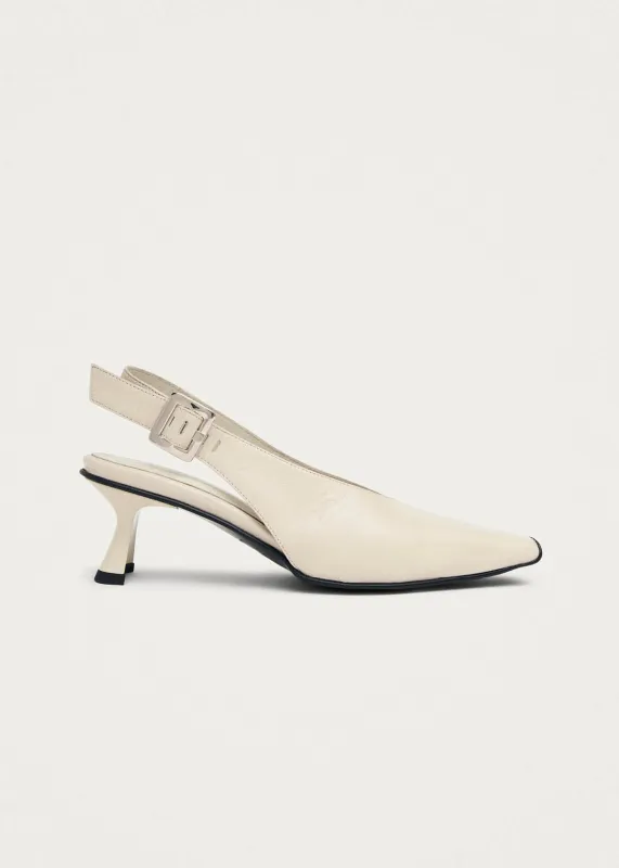 Cendra Rift Cream Leather Pumps sold by Alohas