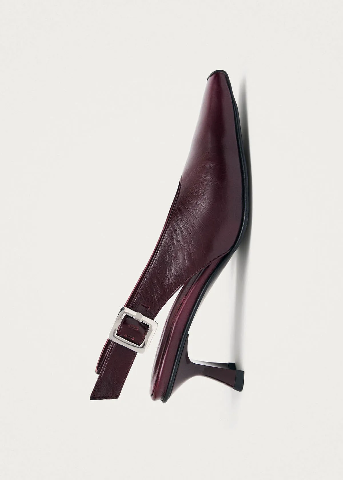 Cendra Rift Burgundy Leather Pumps sold by Alohas product image thumbnail 5