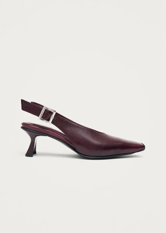 Cendra Rift Burgundy Leather Pumps sold by Alohas