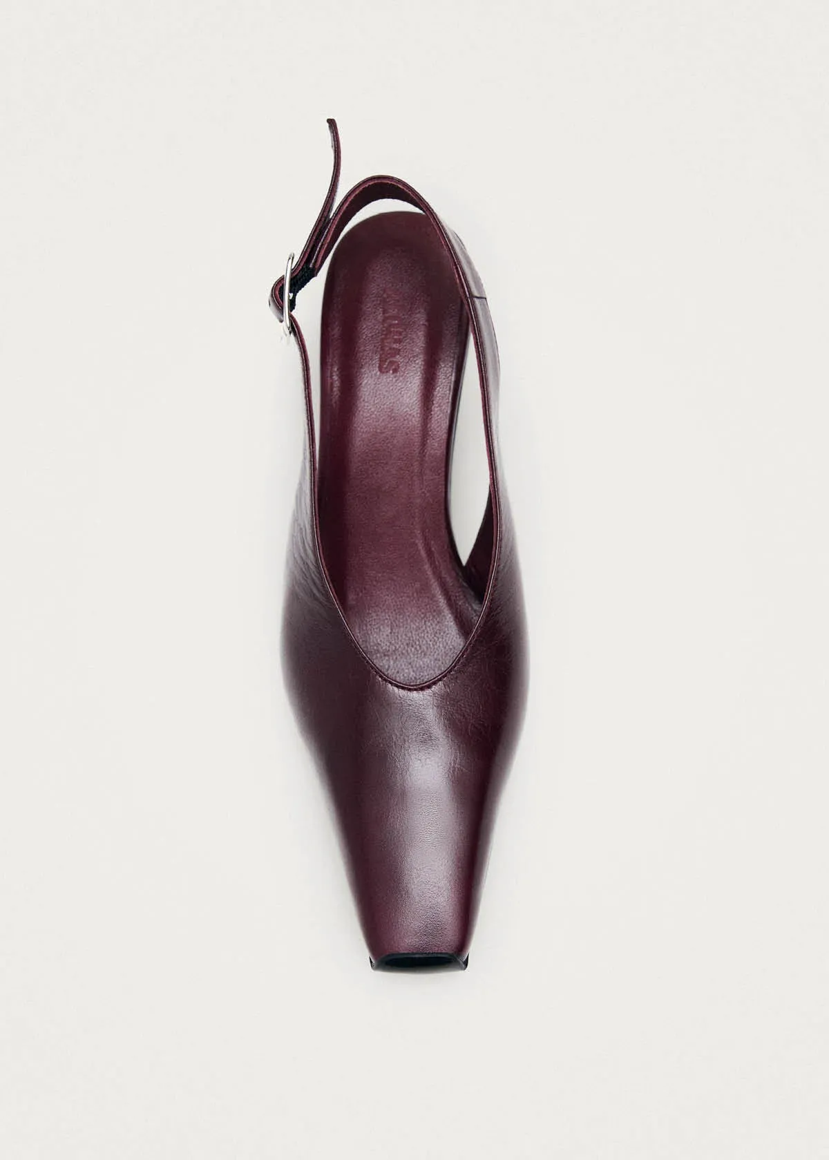 Cendra Rift Burgundy Leather Pumps sold by Alohas product image thumbnail 4