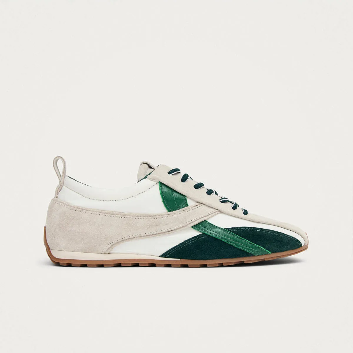 Tb.304 Nylon White & Green Leather Sneakers sold by Alohas product image thumbnail 3