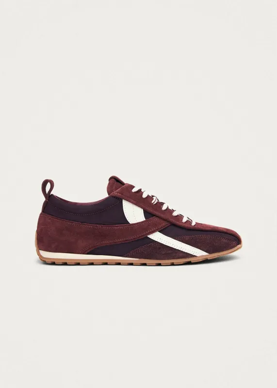 Tb.304 Nylon Burgundy Leather Sneakers sold by Alohas