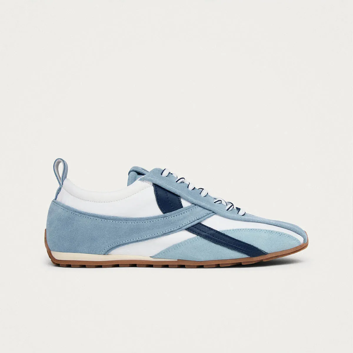 Tb.304 Nylon Blue Leather Sneakers sold by Alohas product image thumbnail 3