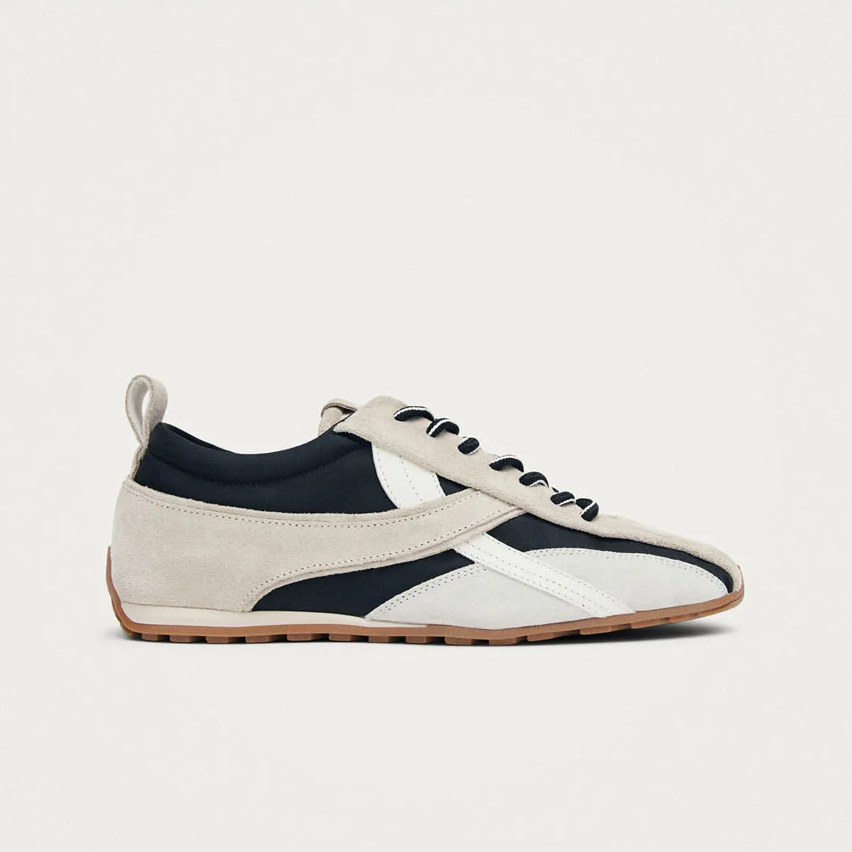 Tb.304 Nylon Black & Cream Leather Sneakers sold by Alohas product image thumbnail 3