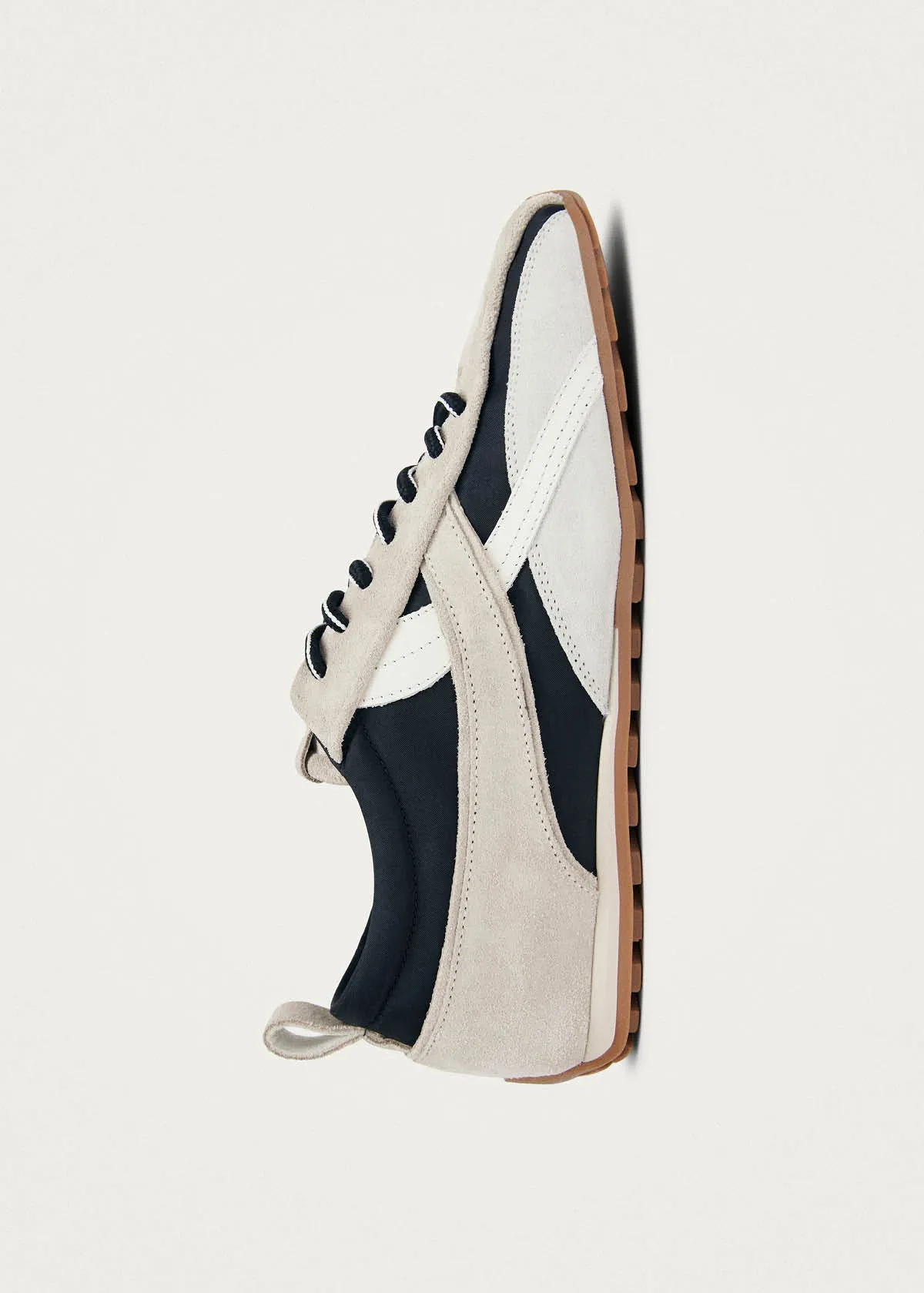 Tb.304 Nylon Black & Cream Leather Sneakers sold by Alohas product image thumbnail 4