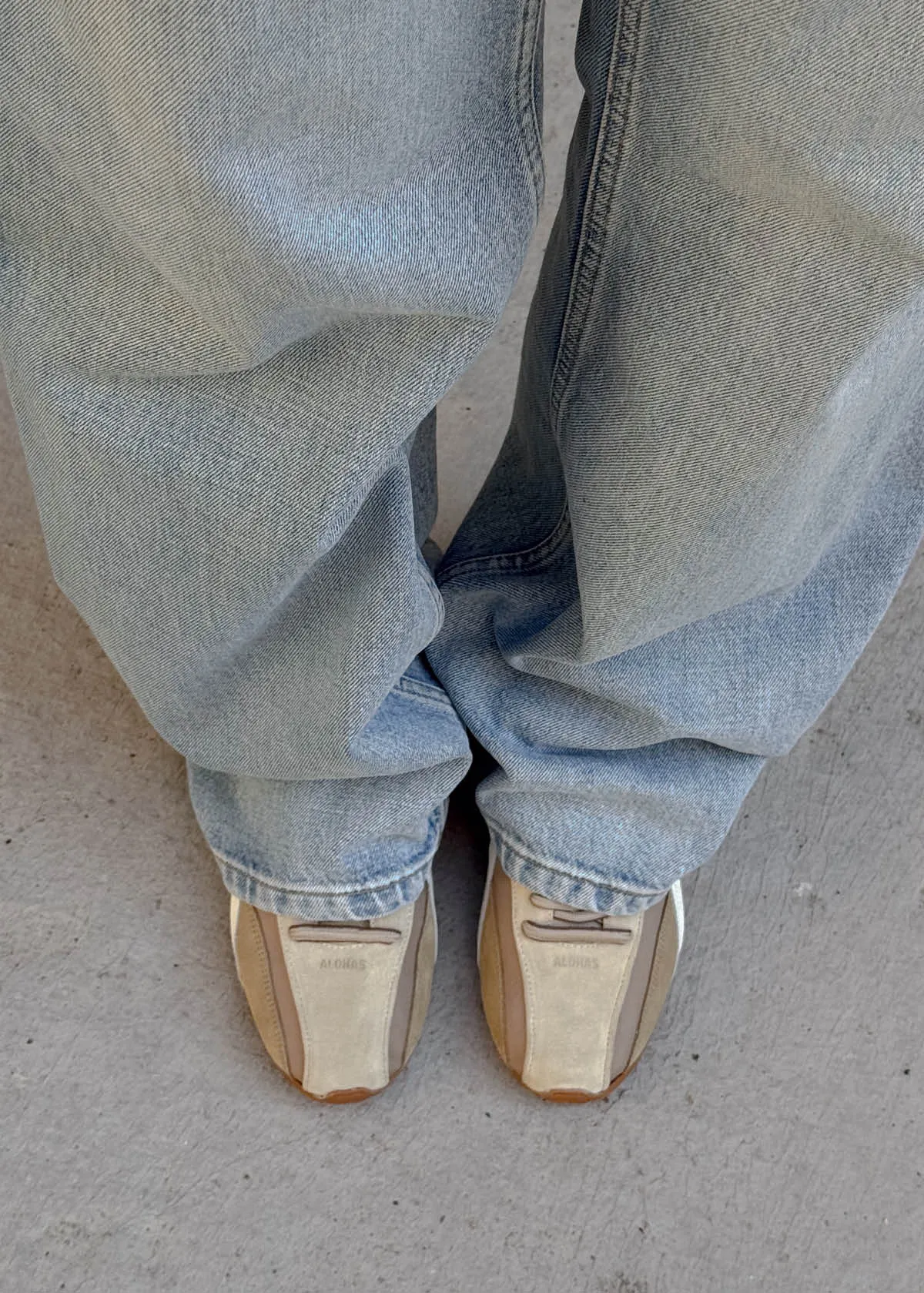 Tb.304 Nylon Beige Leather Sneakers sold by Alohas product image thumbnail 2