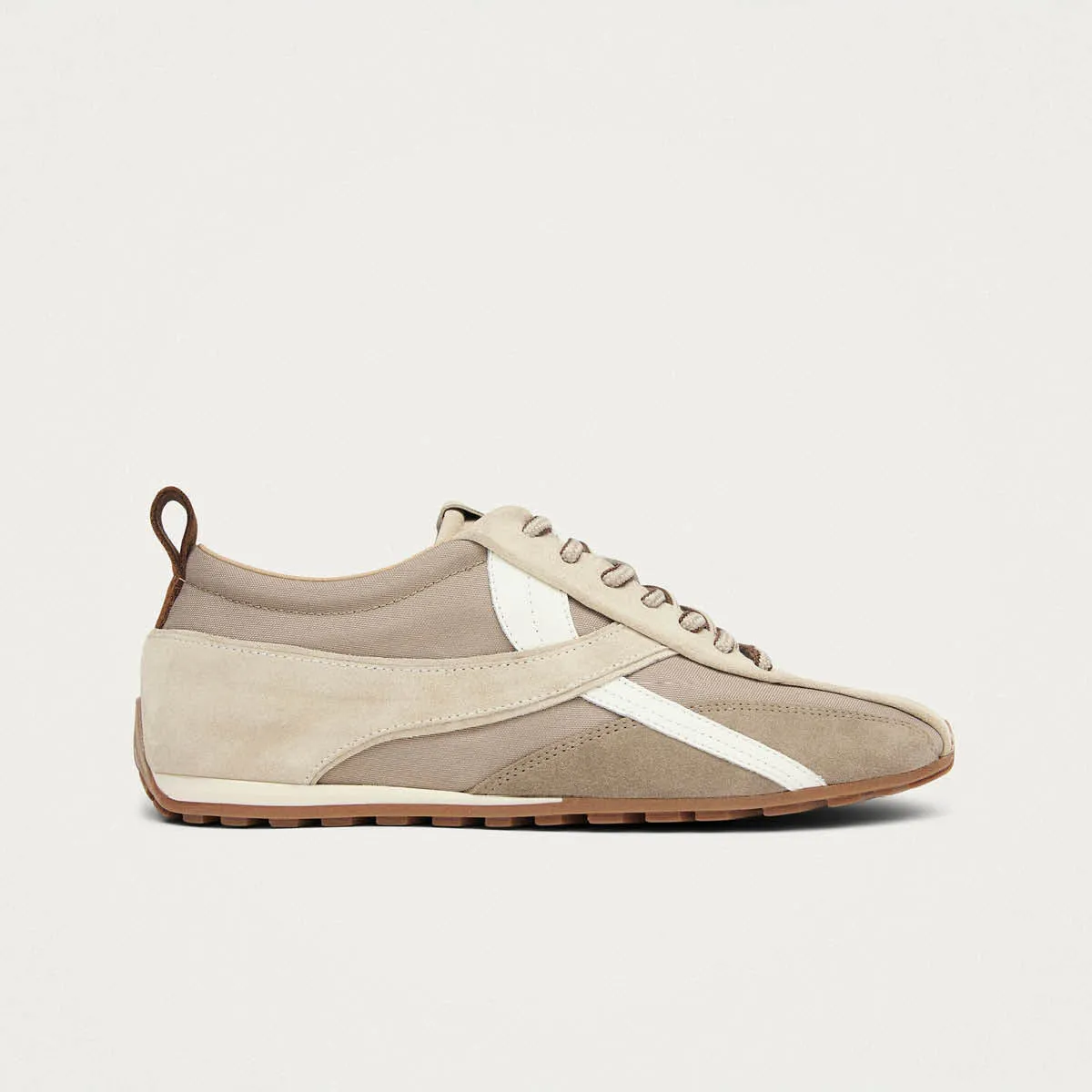 Tb.304 Nylon Beige Leather Sneakers sold by Alohas product image thumbnail 3