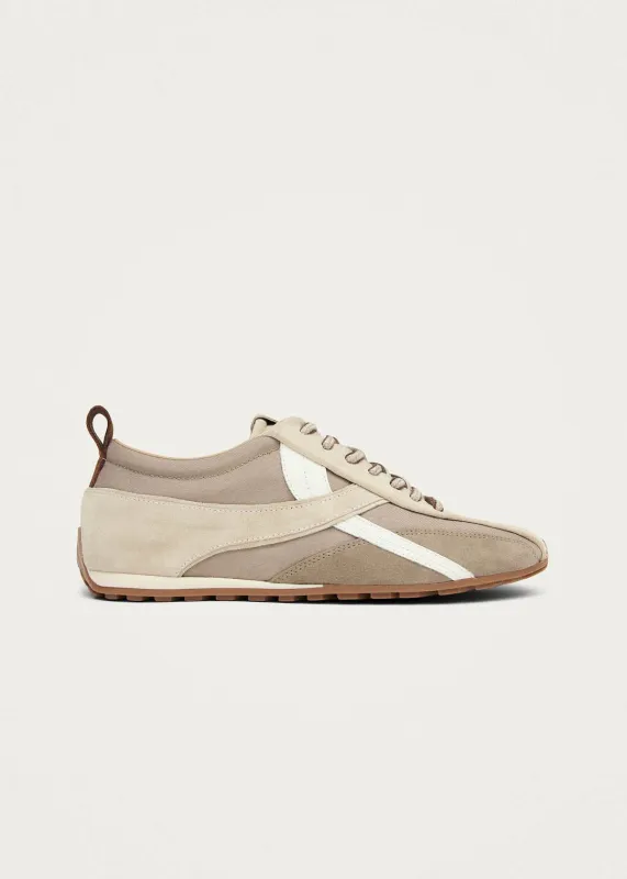 Tb.304 Nylon Beige Leather Sneakers sold by Alohas