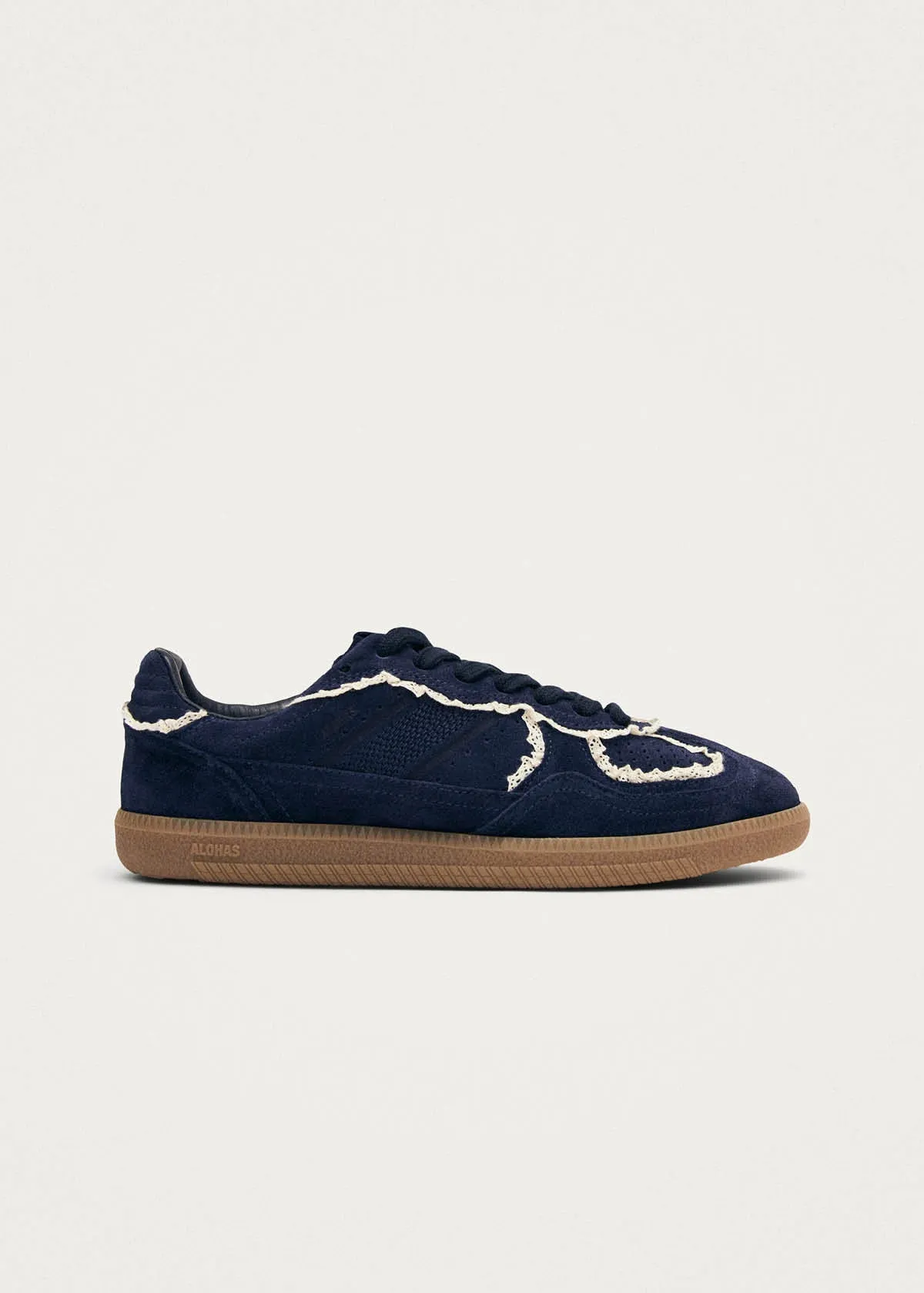 Tb.490 Crochet Navy Leather Sneakers sold by Alohas