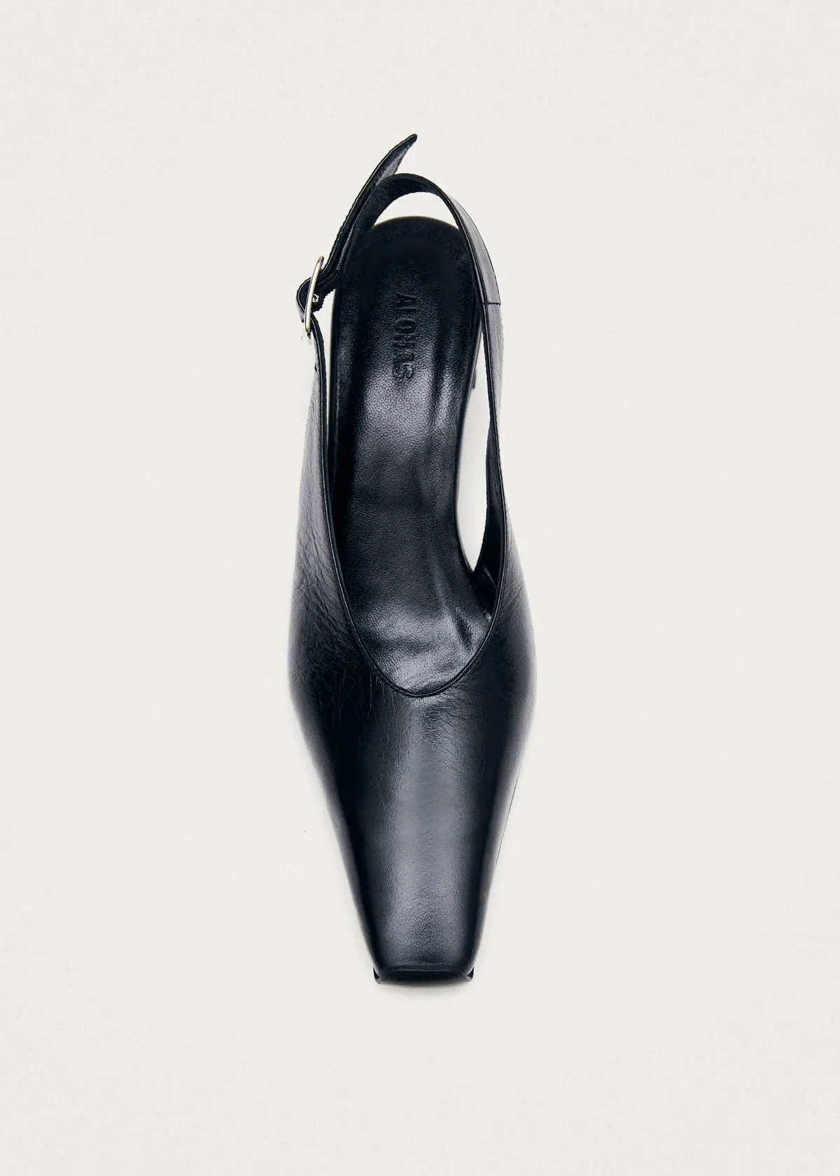 Cendra Rift Black Leather Pumps sold by Alohas product image thumbnail 4