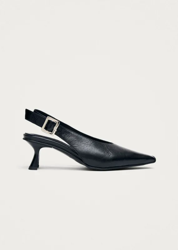 Cendra Rift Black Leather Pumps sold by Alohas